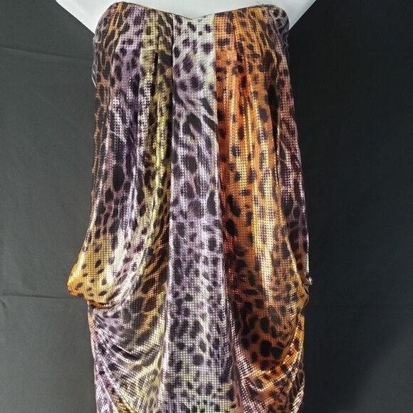 Cheetah Pattern Mini Dress Women's Small - Picture 2 of 4